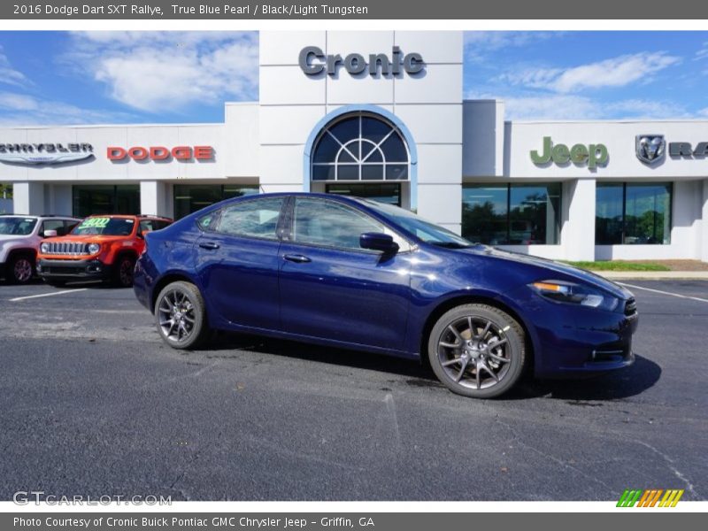 True Blue Pearl / Black/Light Tungsten 2016 Dodge Dart SXT Rallye