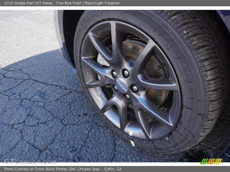 True Blue Pearl / Black/Light Tungsten 2016 Dodge Dart SXT Rallye