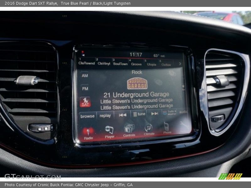 True Blue Pearl / Black/Light Tungsten 2016 Dodge Dart SXT Rallye