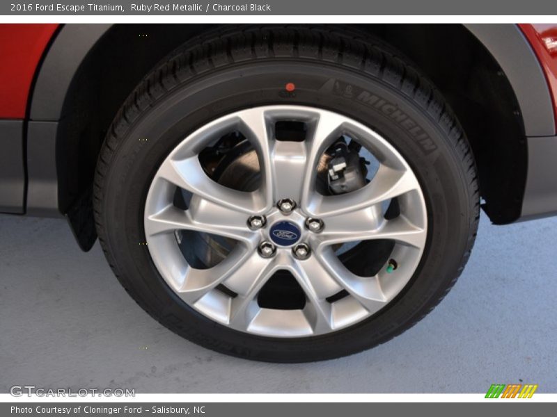 Ruby Red Metallic / Charcoal Black 2016 Ford Escape Titanium