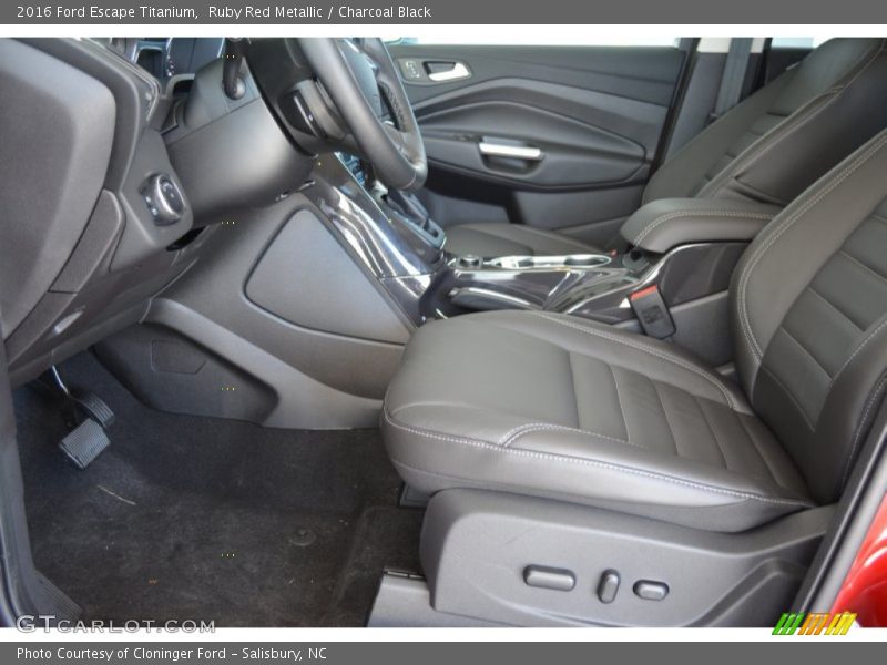  2016 Escape Titanium Charcoal Black Interior
