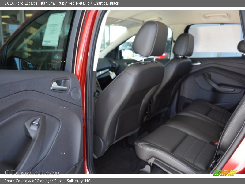 Ruby Red Metallic / Charcoal Black 2016 Ford Escape Titanium