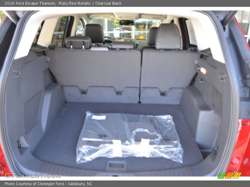 Ruby Red Metallic / Charcoal Black 2016 Ford Escape Titanium