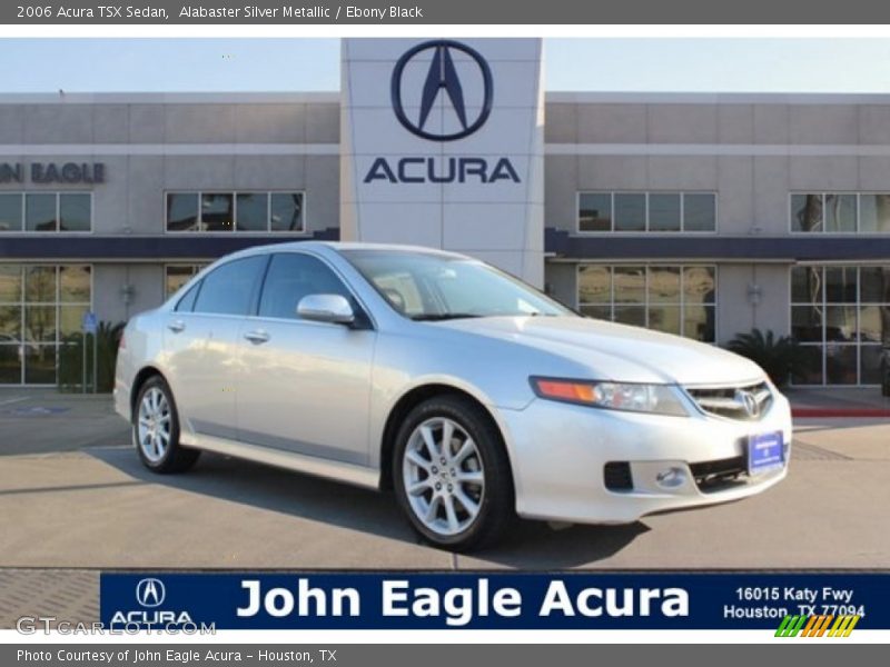 Alabaster Silver Metallic / Ebony Black 2006 Acura TSX Sedan