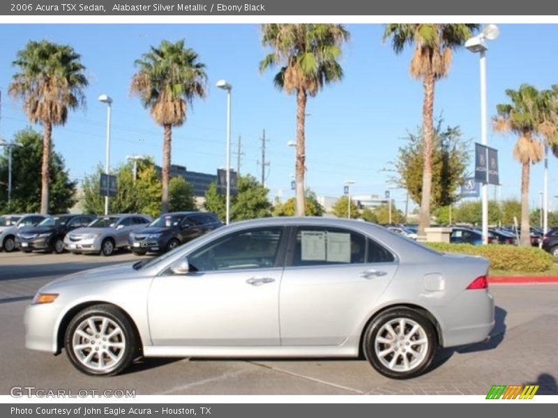 Alabaster Silver Metallic / Ebony Black 2006 Acura TSX Sedan
