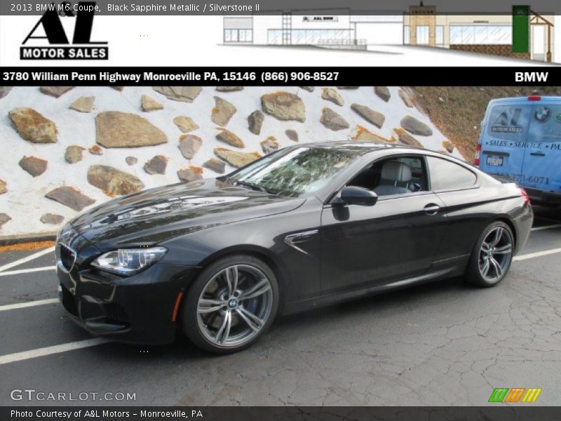 Black Sapphire Metallic / Silverstone II 2013 BMW M6 Coupe