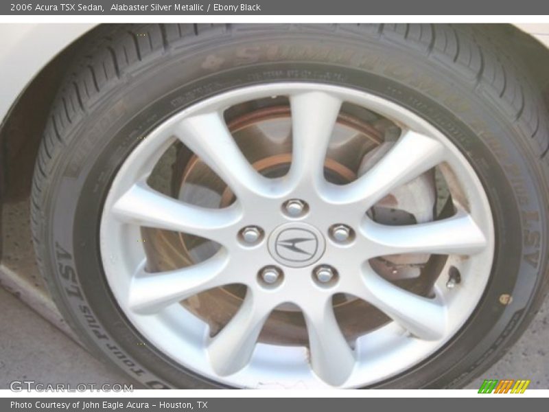 Alabaster Silver Metallic / Ebony Black 2006 Acura TSX Sedan