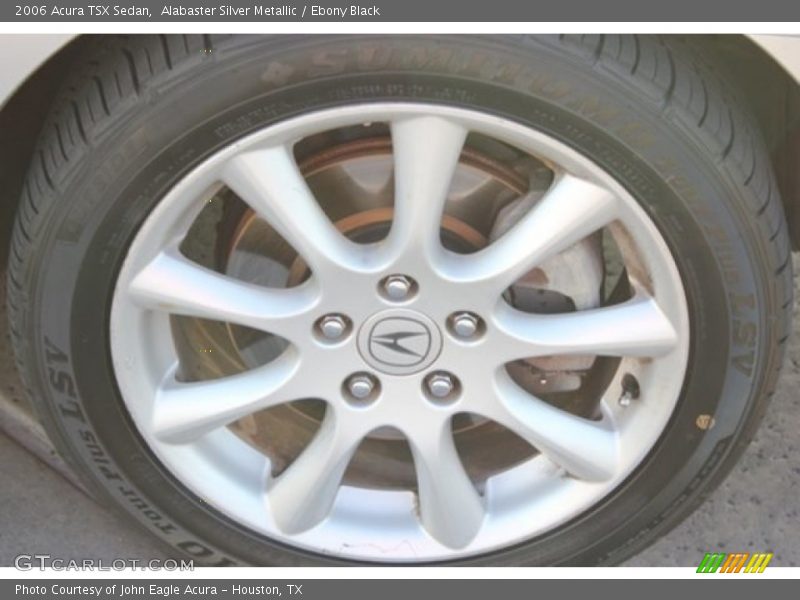 Alabaster Silver Metallic / Ebony Black 2006 Acura TSX Sedan