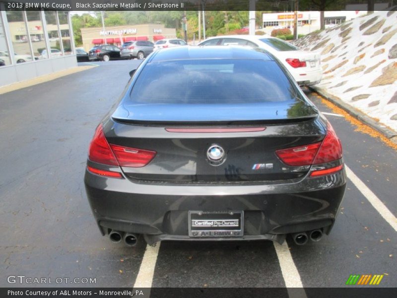 Black Sapphire Metallic / Silverstone II 2013 BMW M6 Coupe