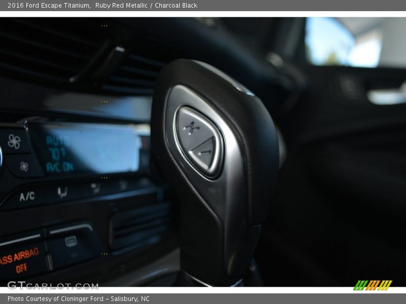 Ruby Red Metallic / Charcoal Black 2016 Ford Escape Titanium