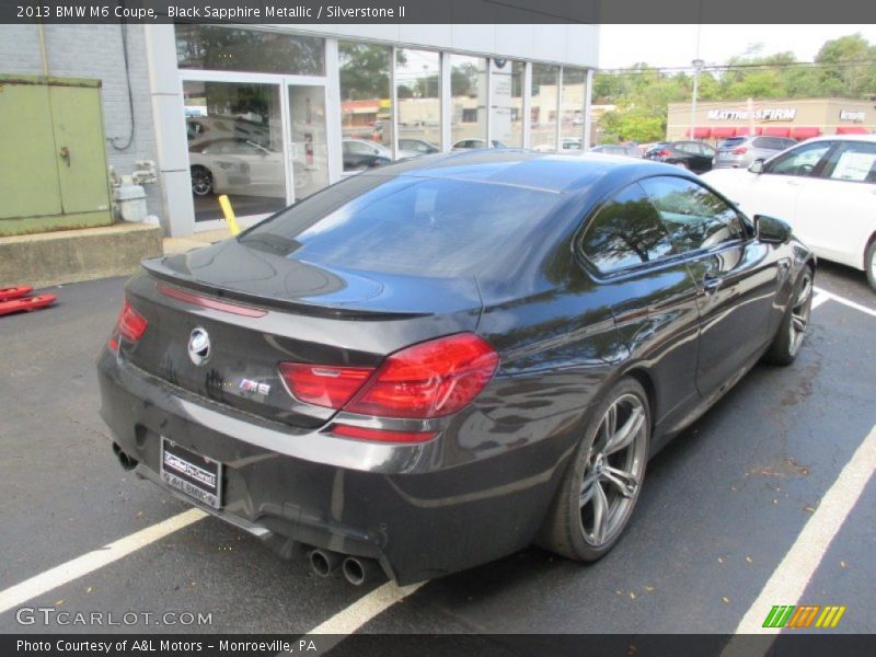 Black Sapphire Metallic / Silverstone II 2013 BMW M6 Coupe