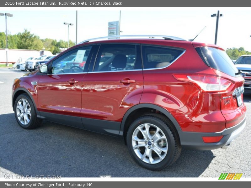 Ruby Red Metallic / Charcoal Black 2016 Ford Escape Titanium