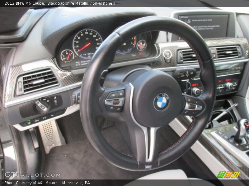 Black Sapphire Metallic / Silverstone II 2013 BMW M6 Coupe