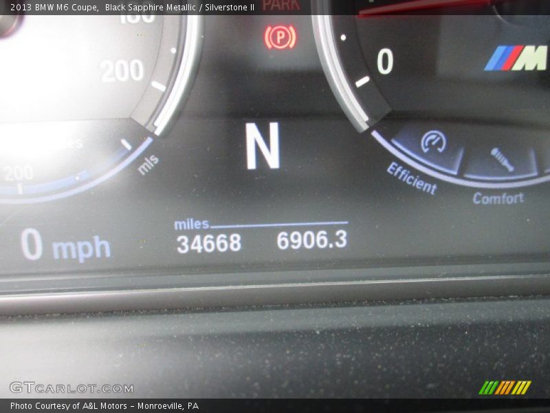 Black Sapphire Metallic / Silverstone II 2013 BMW M6 Coupe