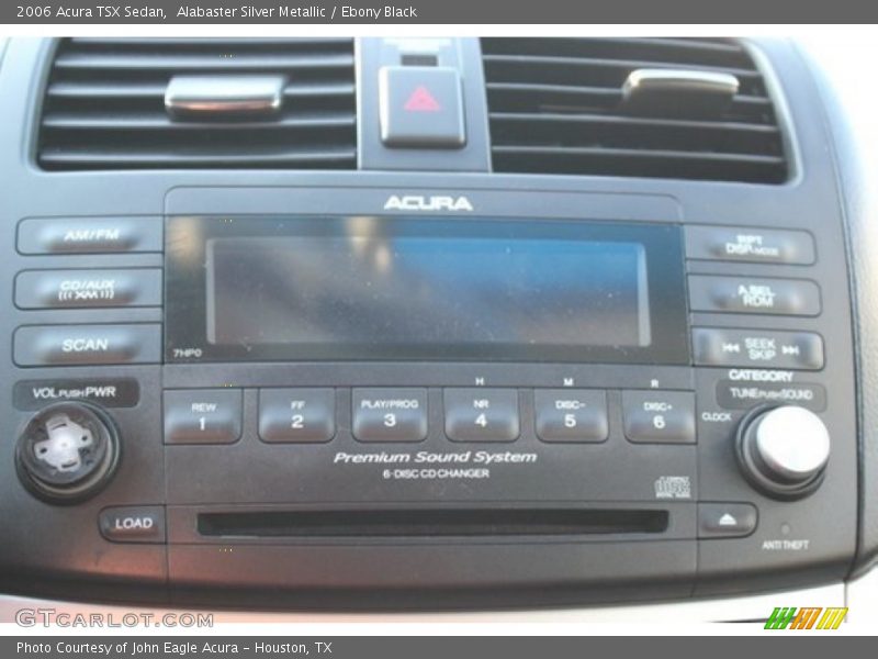 Alabaster Silver Metallic / Ebony Black 2006 Acura TSX Sedan