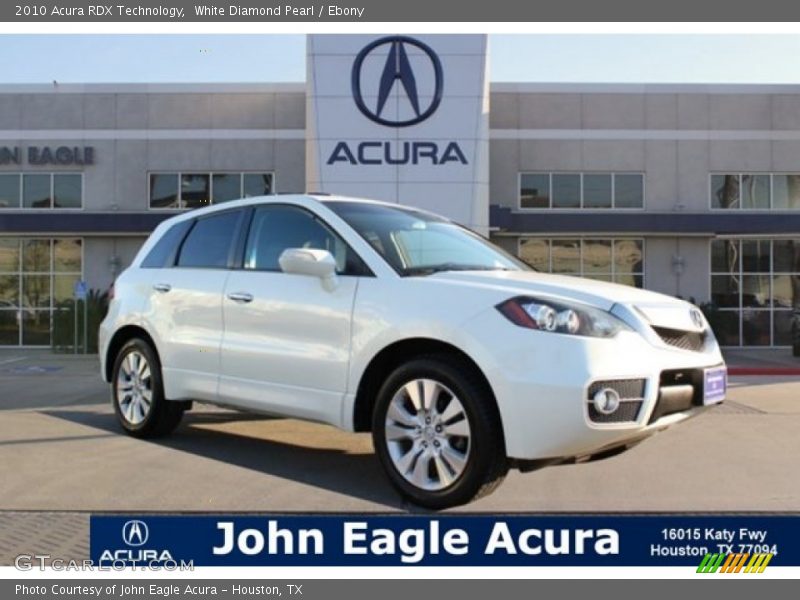 White Diamond Pearl / Ebony 2010 Acura RDX Technology
