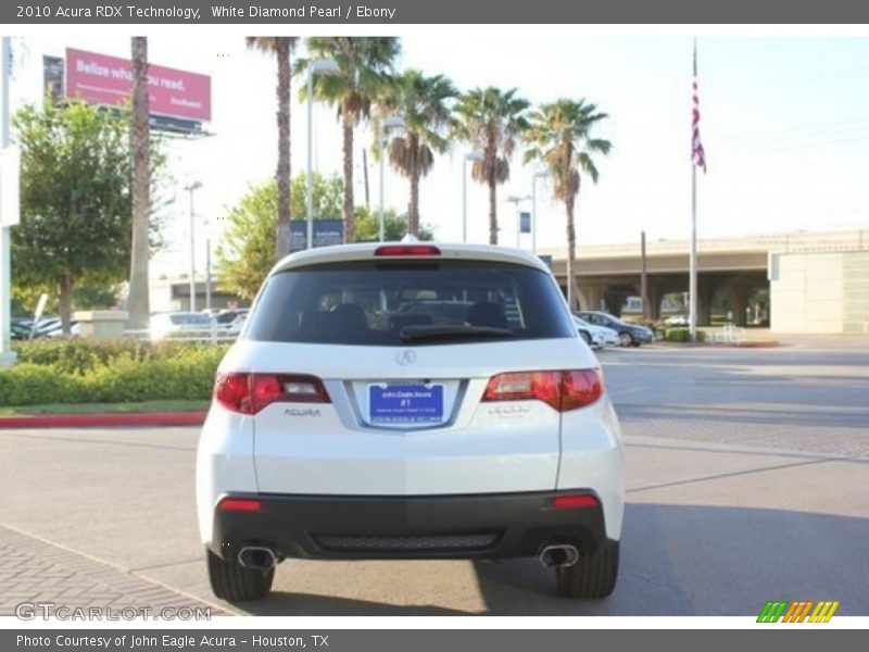 White Diamond Pearl / Ebony 2010 Acura RDX Technology