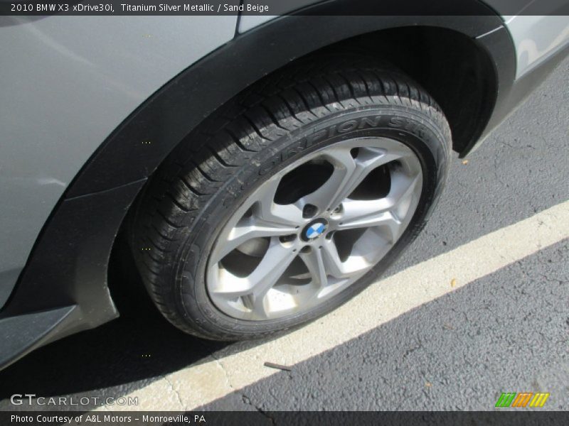 Titanium Silver Metallic / Sand Beige 2010 BMW X3 xDrive30i