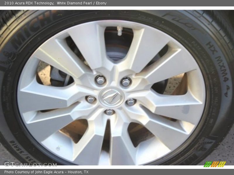 White Diamond Pearl / Ebony 2010 Acura RDX Technology