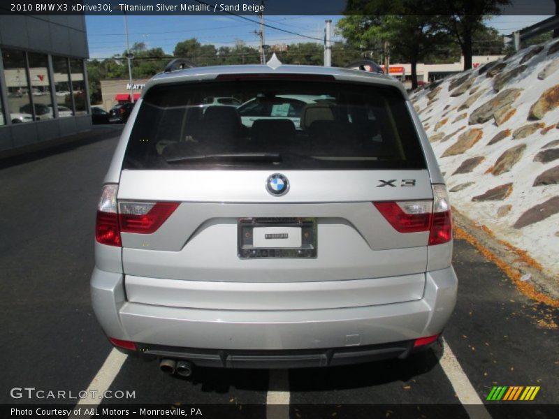 Titanium Silver Metallic / Sand Beige 2010 BMW X3 xDrive30i