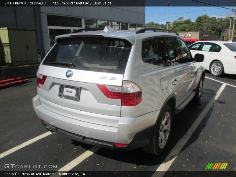 Titanium Silver Metallic / Sand Beige 2010 BMW X3 xDrive30i
