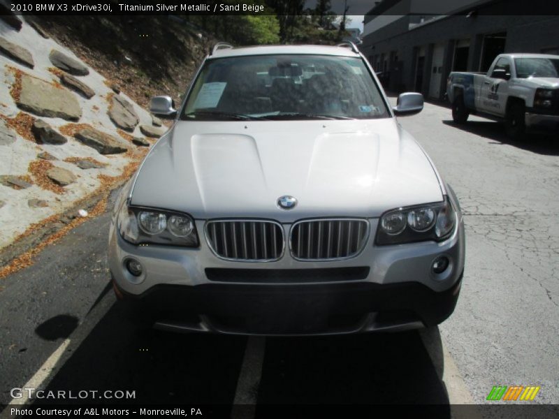 Titanium Silver Metallic / Sand Beige 2010 BMW X3 xDrive30i