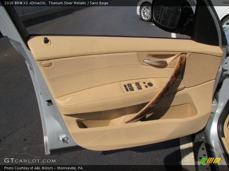 Titanium Silver Metallic / Sand Beige 2010 BMW X3 xDrive30i