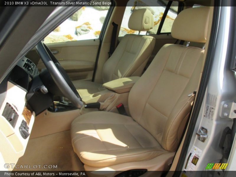 Titanium Silver Metallic / Sand Beige 2010 BMW X3 xDrive30i