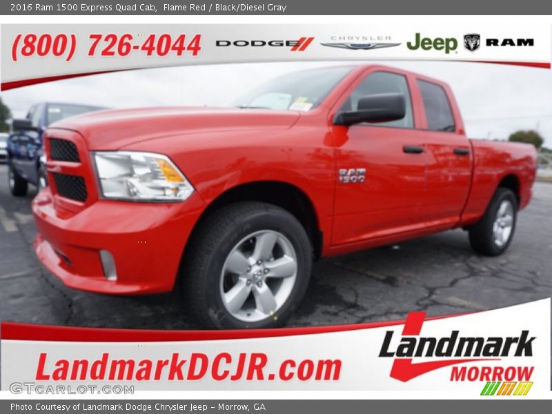 Flame Red / Black/Diesel Gray 2016 Ram 1500 Express Quad Cab