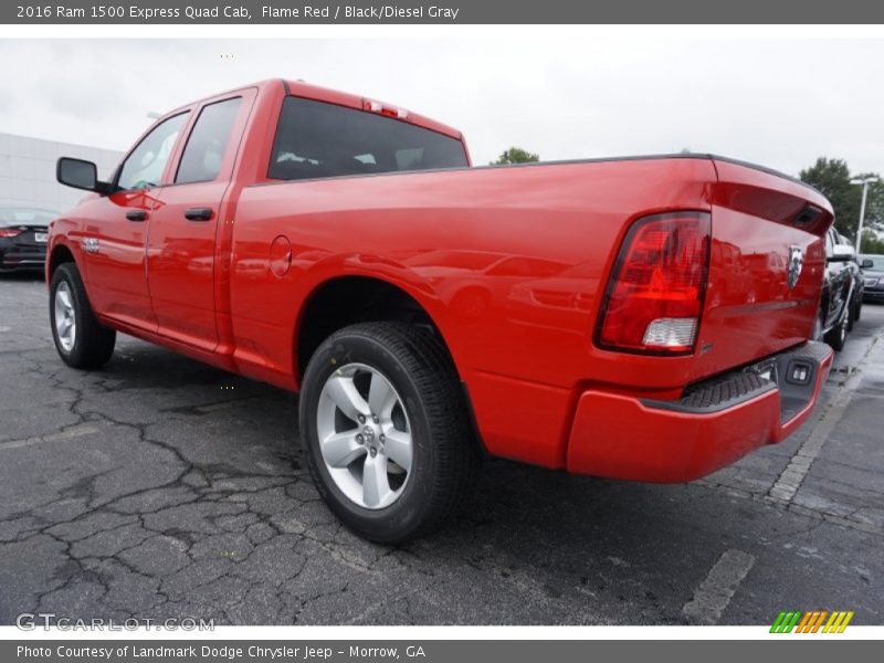 Flame Red / Black/Diesel Gray 2016 Ram 1500 Express Quad Cab