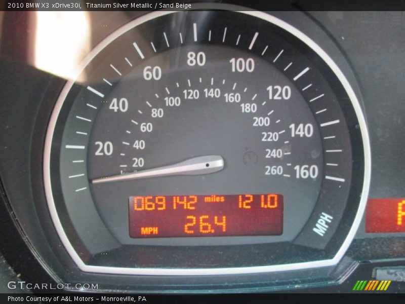 Titanium Silver Metallic / Sand Beige 2010 BMW X3 xDrive30i