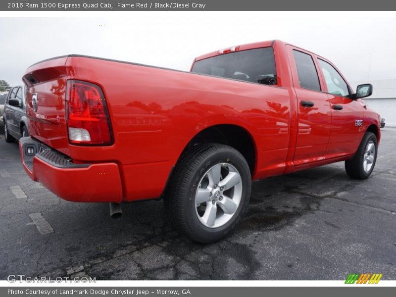 Flame Red / Black/Diesel Gray 2016 Ram 1500 Express Quad Cab