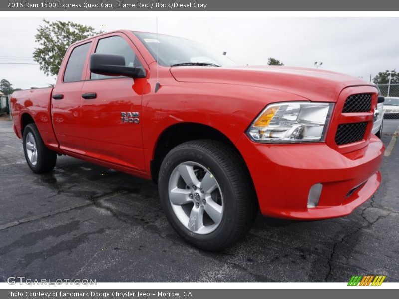 Flame Red / Black/Diesel Gray 2016 Ram 1500 Express Quad Cab
