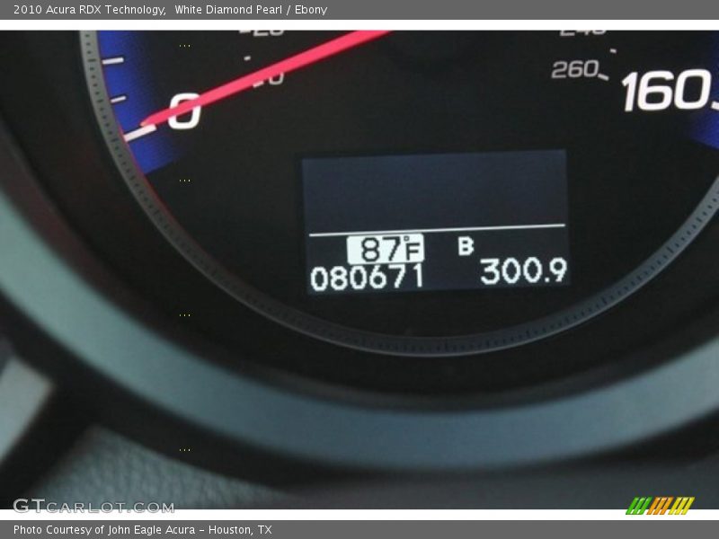 White Diamond Pearl / Ebony 2010 Acura RDX Technology