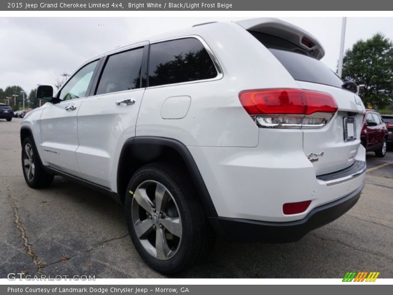 Bright White / Black/Light Frost Beige 2015 Jeep Grand Cherokee Limited 4x4