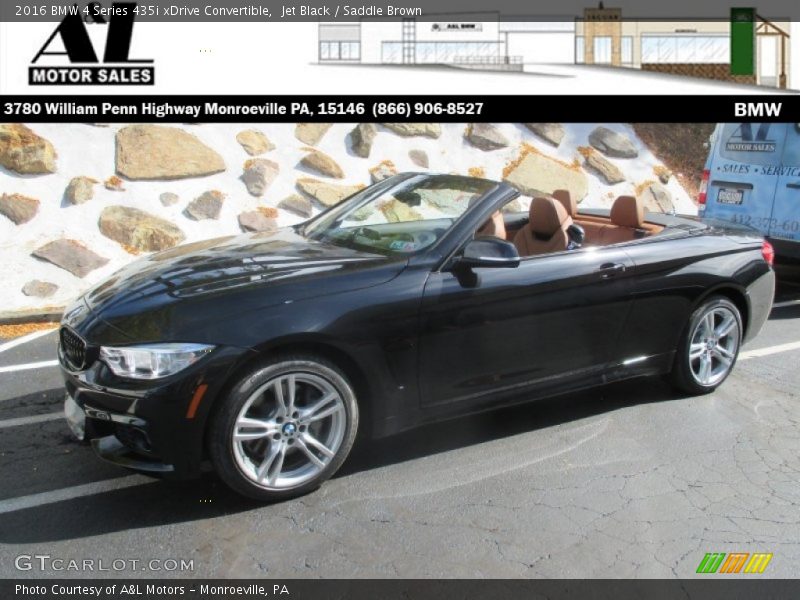 Jet Black / Saddle Brown 2016 BMW 4 Series 435i xDrive Convertible