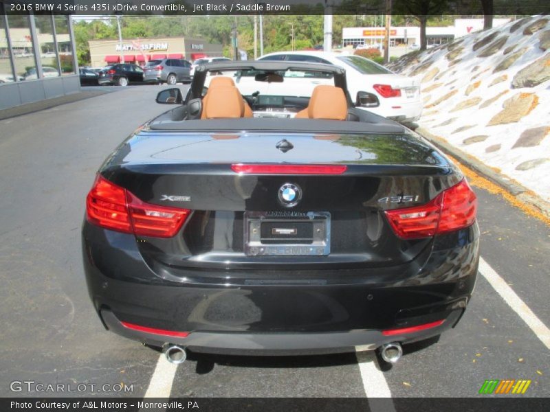 Jet Black / Saddle Brown 2016 BMW 4 Series 435i xDrive Convertible