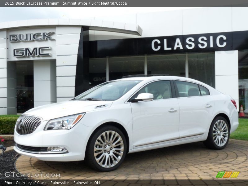 Summit White / Light Neutral/Cocoa 2015 Buick LaCrosse Premium