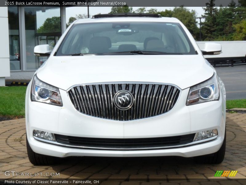 Summit White / Light Neutral/Cocoa 2015 Buick LaCrosse Premium