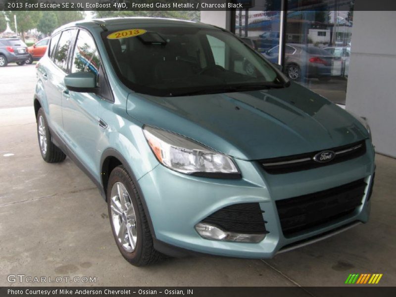 Frosted Glass Metallic / Charcoal Black 2013 Ford Escape SE 2.0L EcoBoost 4WD