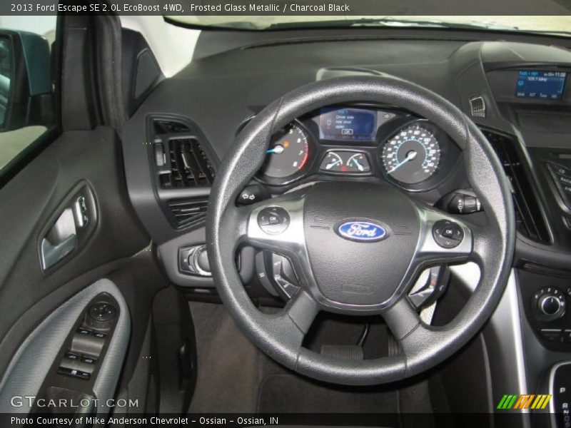 Frosted Glass Metallic / Charcoal Black 2013 Ford Escape SE 2.0L EcoBoost 4WD