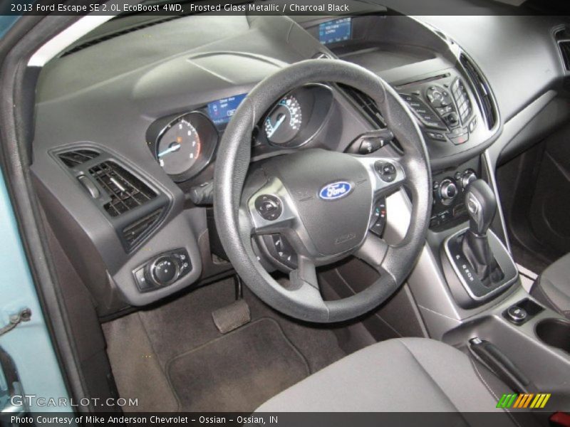 Frosted Glass Metallic / Charcoal Black 2013 Ford Escape SE 2.0L EcoBoost 4WD