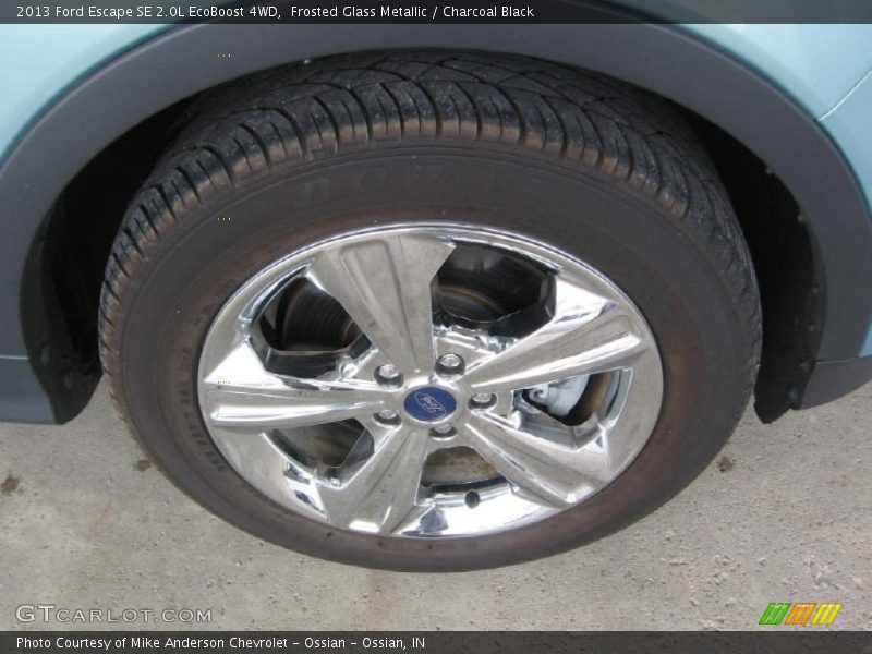 Frosted Glass Metallic / Charcoal Black 2013 Ford Escape SE 2.0L EcoBoost 4WD