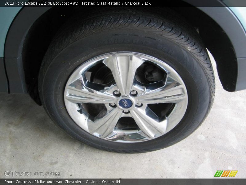 Frosted Glass Metallic / Charcoal Black 2013 Ford Escape SE 2.0L EcoBoost 4WD