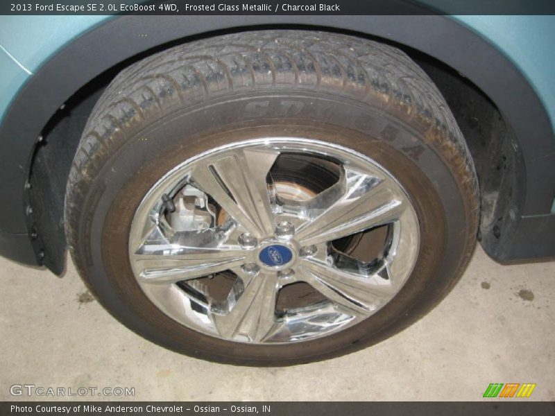 Frosted Glass Metallic / Charcoal Black 2013 Ford Escape SE 2.0L EcoBoost 4WD