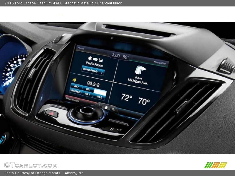 Magnetic Metallic / Charcoal Black 2016 Ford Escape Titanium 4WD