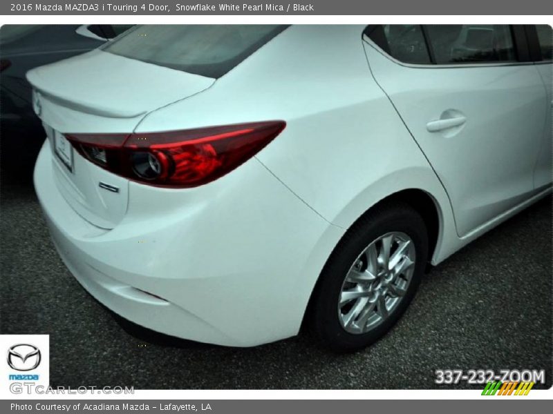 Snowflake White Pearl Mica / Black 2016 Mazda MAZDA3 i Touring 4 Door