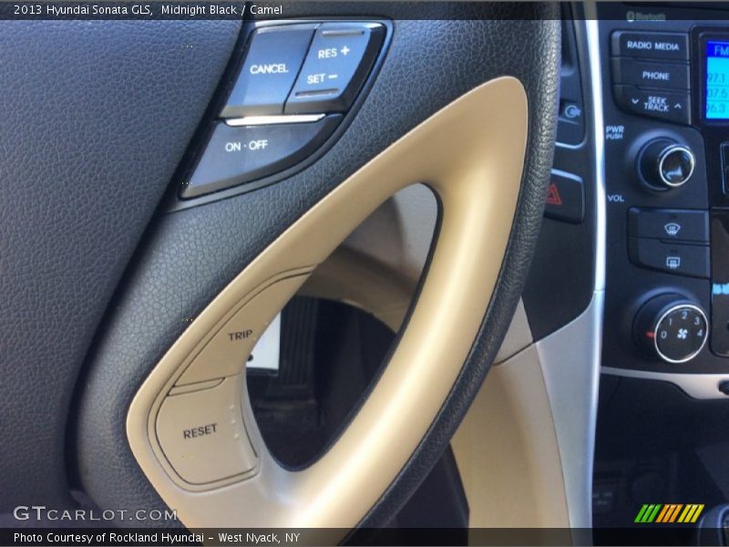 Midnight Black / Camel 2013 Hyundai Sonata GLS