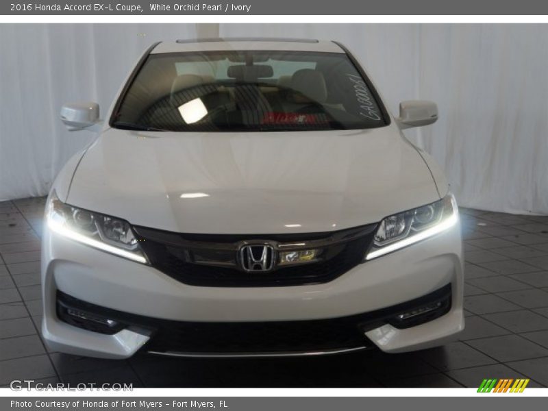 White Orchid Pearl / Ivory 2016 Honda Accord EX-L Coupe