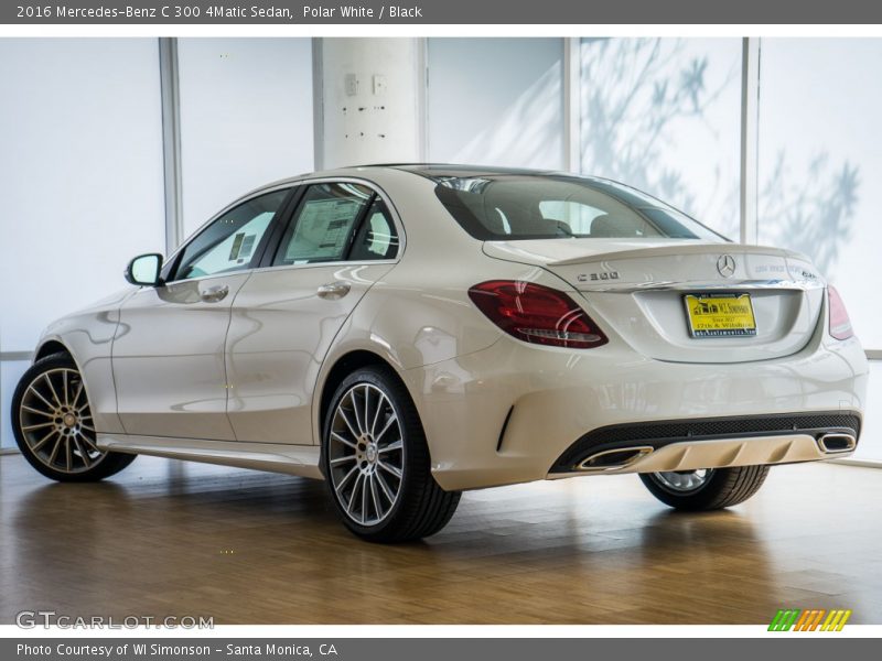 Polar White / Black 2016 Mercedes-Benz C 300 4Matic Sedan